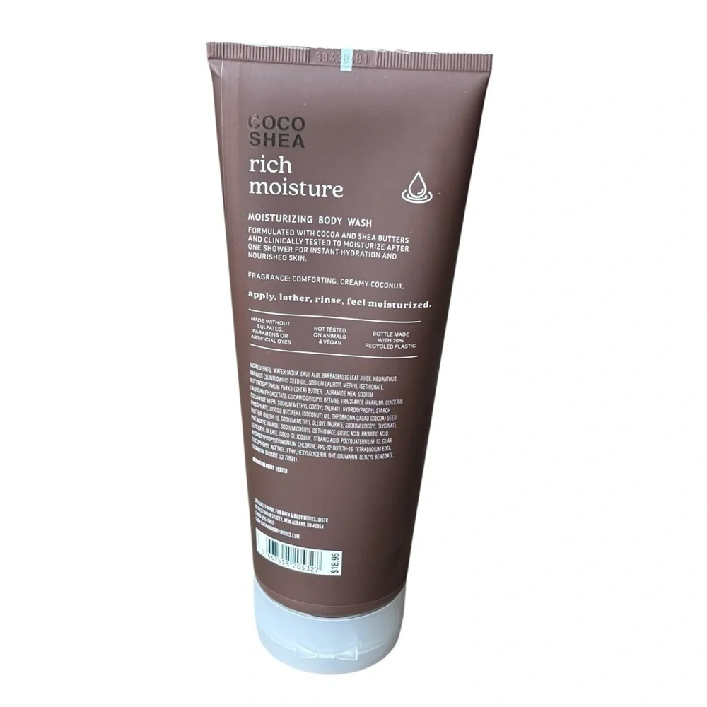 Bath and Body Works Coco Shea Rich Moisture Moisturizing Body Wash 10 fl oz